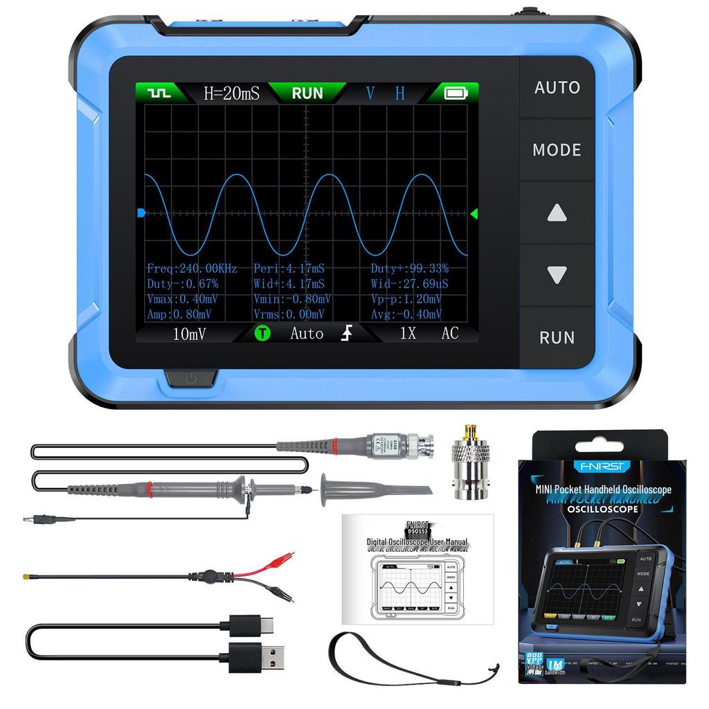 FNIRSI DSO510 Handheld Digital Oscilloscope & Multifunction Signal Generator