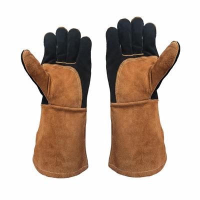 Heat-Resistant Electric Welding Gloves Anti-Splash Wear-Resistant Insulating Welding Gloves Long-Term Protective Thick