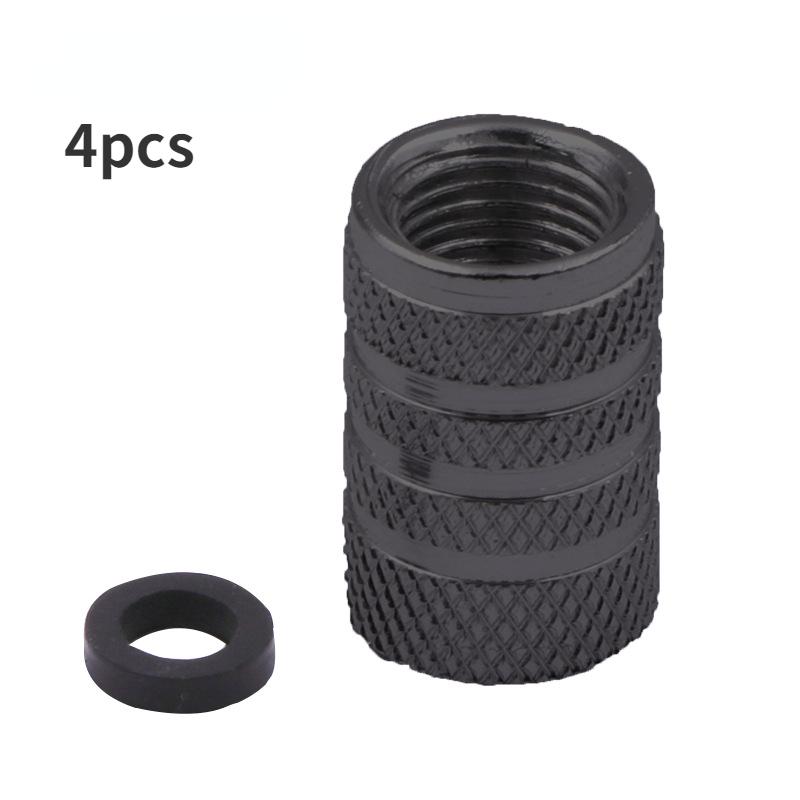 

4pcs Universal Car Wheel Tire Valve Stem Caps Dust Covers Aluminum Tire Wheel Stem Air Valve Cap Car Accessories