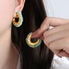 Vintage Ästhetische Ohrringe Mehrfarbige Ohrringe Raffinierte Ohrringe Ohrstecker Geeignet für Modebewusste Frauen Geschenk