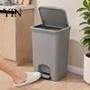 Narrow Trash Can Pedal Can, with Dual-mode Lid, Easy Access Garbage Compact Recycling Bin Odor-proof Slim Solid Color Waste Basket, for Bathroom