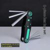 Folding Hexagonal Wrench Set Chrome Vanadium Steel Portable Hexagonal Wrench Hexagonal Rod Wrench Multi Functional Tool