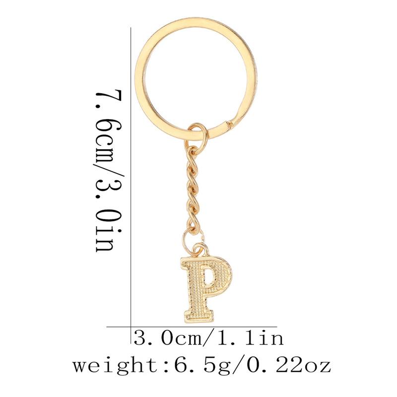 26 Alphabet Schlüsselanhänger Initial Schlüsselanhänger Zubehör Anhänger für Geldbörse Rucksack Handtasche Charms