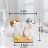 Cute Cat Figurine Model Toy Figures Lazy Holder Action Figures Cat Desk Holder Phone Holder
