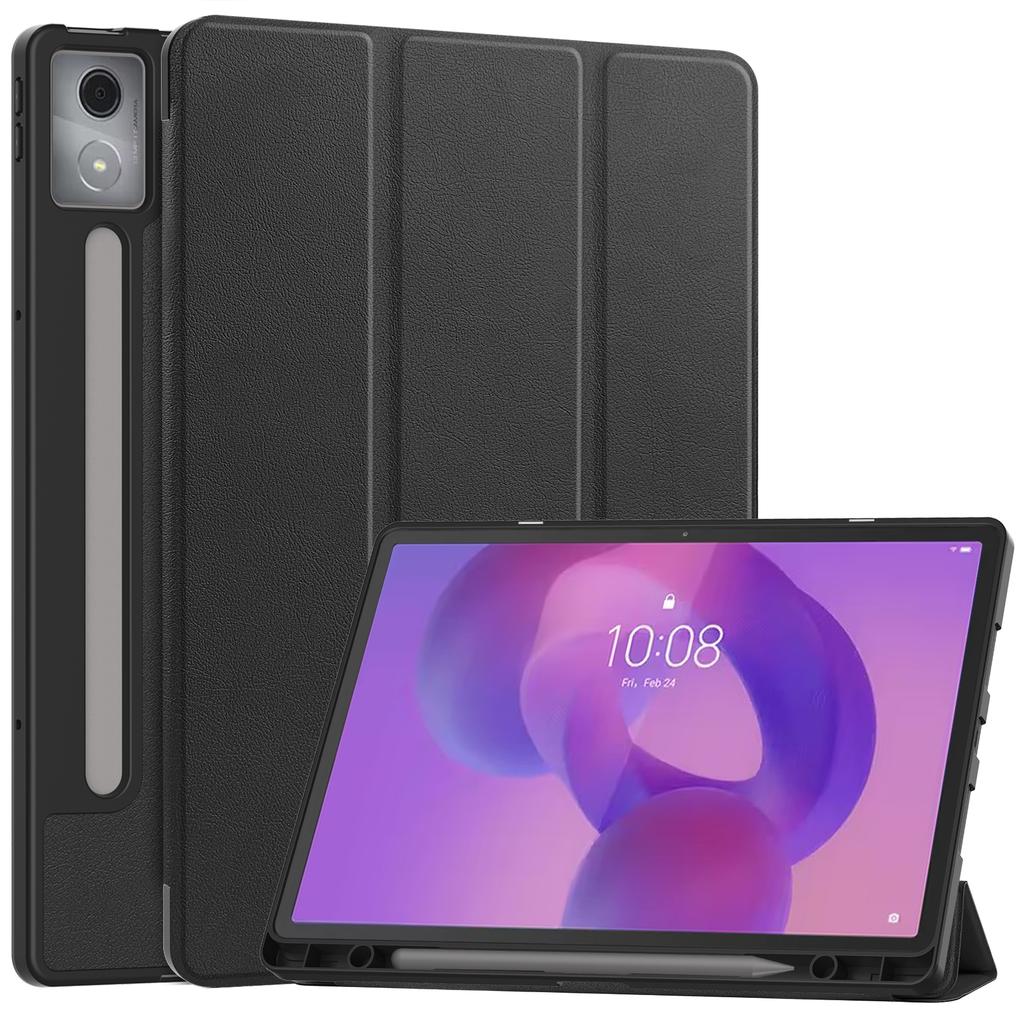 Για Lenovo Idea Tab Pro Θήκη Τρίπτυχη Σταντ Δέρμα+PC Κάλυμμα Tablet με Θήκη Στυλό