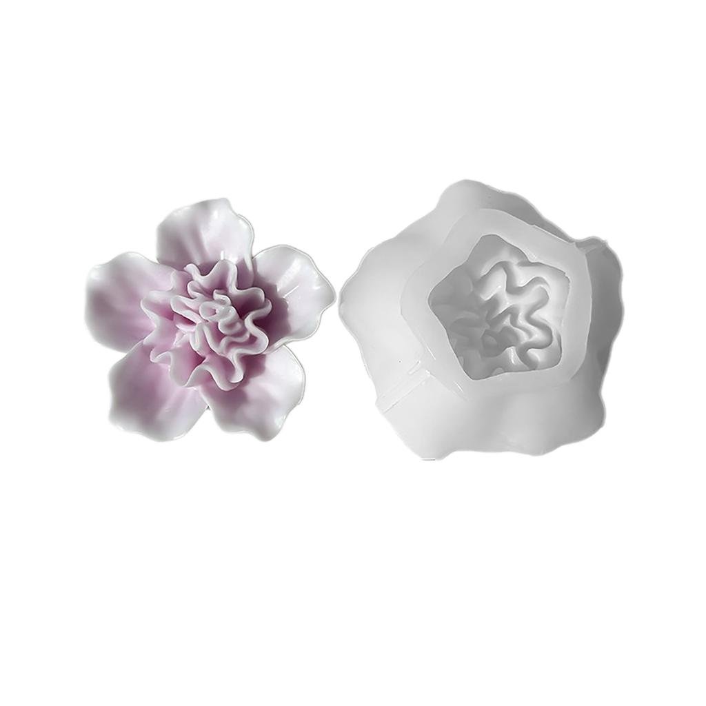 DIY Craft Molds 3D Simulated Flower Moulds DIY Project Molds Flower Shape Candle Molds Suitable for Crafts and Baking
