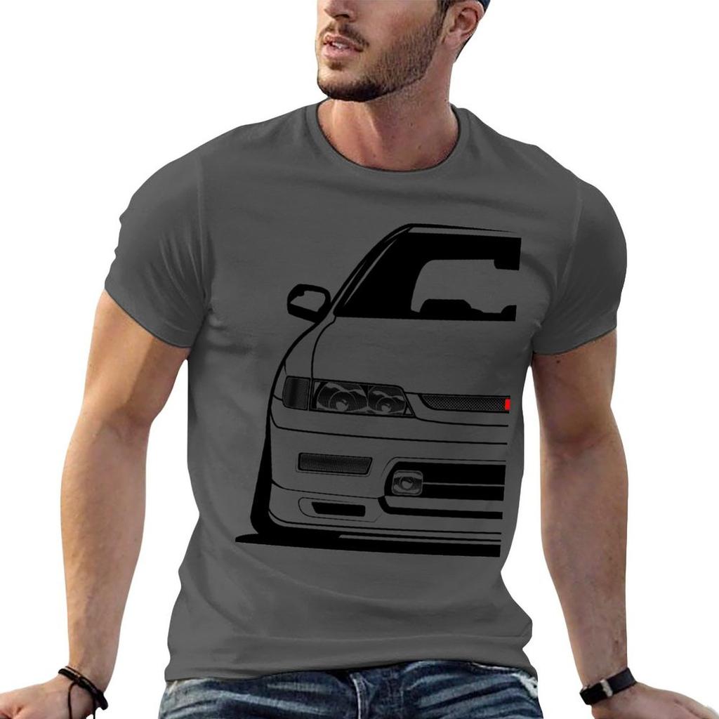 T-shirt Casual Morbida a Maniche Corte in Cotone Honda Accord Cd5 1994