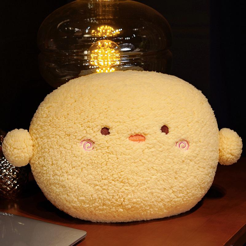 Non-Toxic Kawaii Animal Bear Rabbit Dinosaur Pig Chick Plush Toys Cartoon Stuffed Soft Pillow Back Sofa Cushion