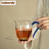 HOYIHM 111ml High Borosilicate Flower Glass Tea Pitcher Divide Tea Cha Hai Dispenser Justice Cup Fair Mug Tableware Accessories