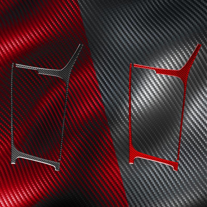 For Hyundai Sonata 9 2015 2016 2017 Gear Box Trim Real Carbon Fiber Sticker Car Interior Accessories
