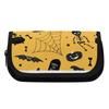 Pen Case Double Layer Tough 300D Polyester Double Zipper with Two Large Sections for Pens Pencils Ruler Earphones for School Study