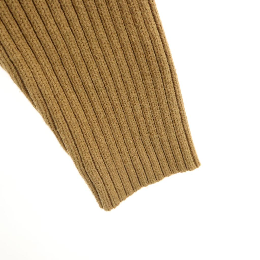 Eddie Bauer suede switching Knit jacket M Camel Outdoors Women Used