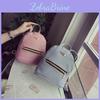 Elegant Pu Leather Mini Backpack For Women With Secure Zipper Closure