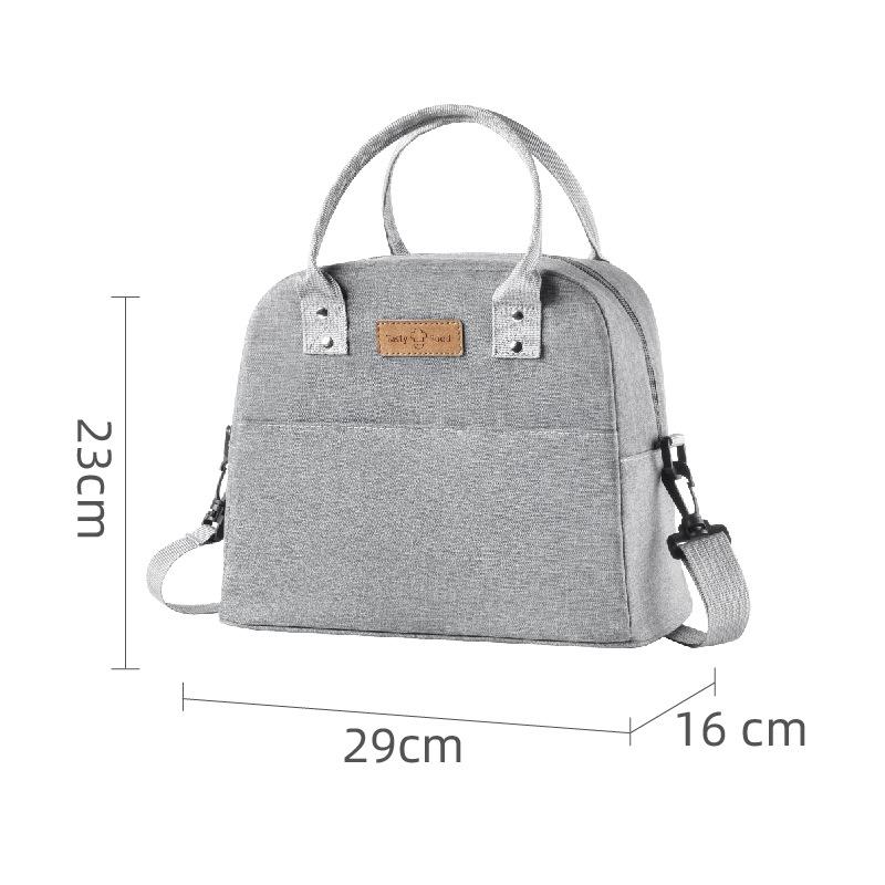 New Portable Lunch Bag For Women Fridge Bag Zipper Thermal Bag Crossbody Lunch Box Tote Food Picnic Beach Bag