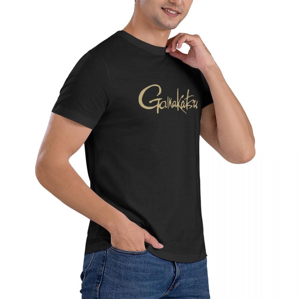 Gamakatsu Angelhaken Logo Herren Schwarzes T-Shirt