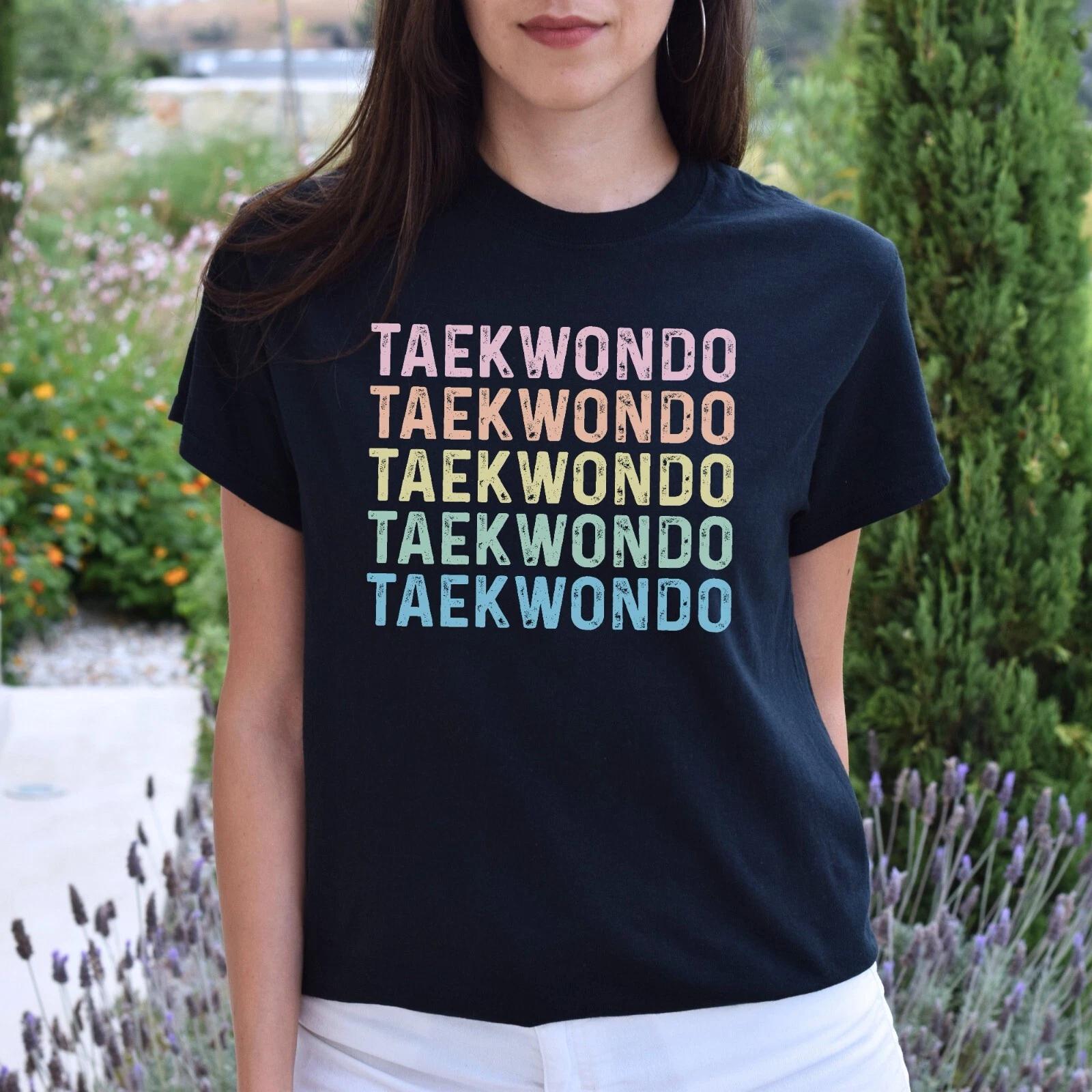 Taekwondo Unisex Shirt, Taekwondo martial arts tee Black S-2XL XL