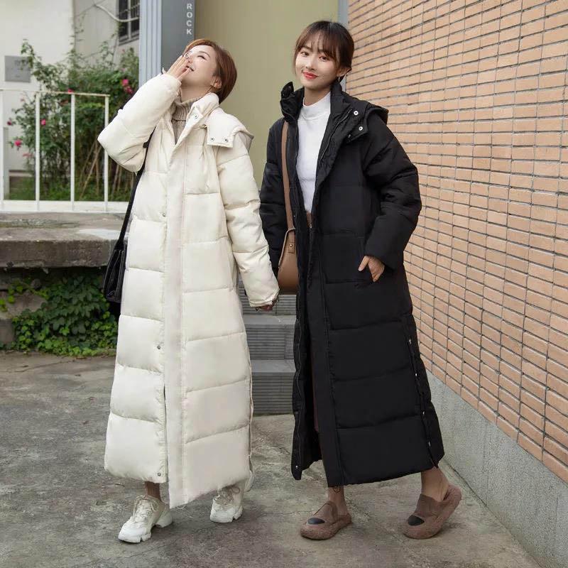 Clothes Women's Jacket Winter Mid-length Korean Style Small Student Jacket Loose and Thick