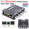 ZK-MT21 100W+2*50W 2.1 Channel Bluetooth 5.0 Amp HiFi Subwoofer Digital Power Amplifier Board AUX 12/24V Audio Stereo For Home