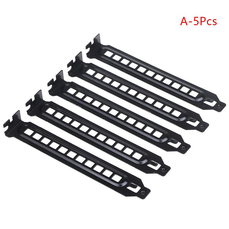 5Pcs Desktop Chassis Pci Baffle Expansion Slot Cover Plate Dust Bezel For Computer Pc Case