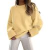 Women's 2026 Long Sleeve Solid Color Round Neck Loose Sweater