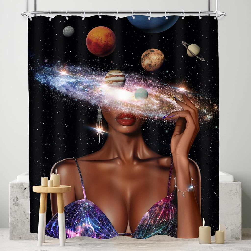 Funny Skull Skeleton Shower Curtain Halloween Pink Girl Gothic Spooky Black Flower Rose Floral Red Wine Unique Scary Women