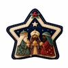 Unique Star Shape Nativity Scene Felt Pendant Home Decor Cartoon Jesus Hanging Ornament Xmas Tree Christmas Tree Ornament Home