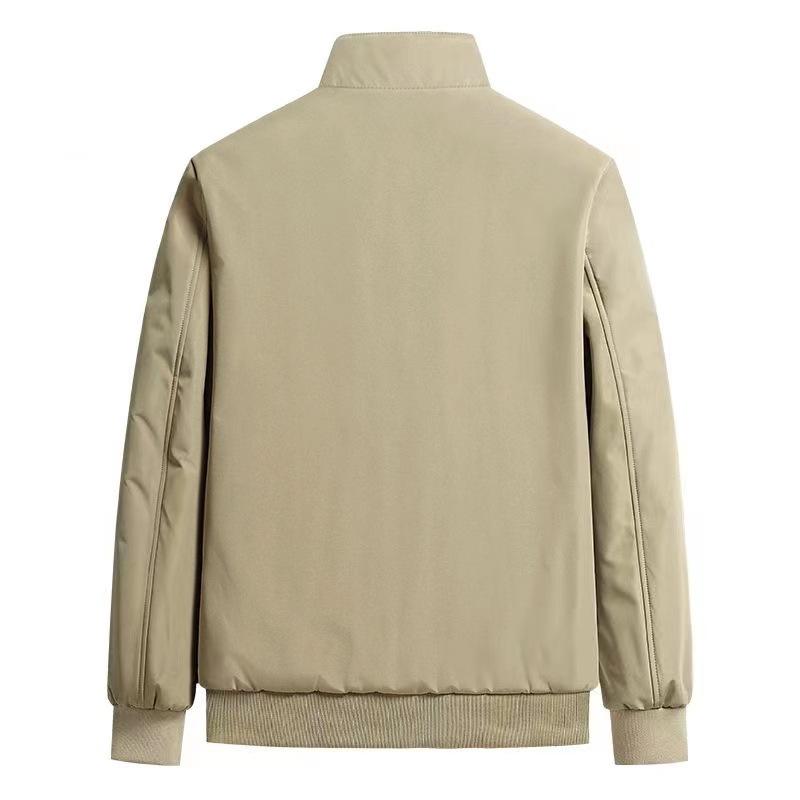 Spring and Autumn Jackets Men's Casual Stand Collar Men's Jackets Plus Size Large Size European and American Tops Men's Clothing