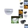 Solar Led Night Light For Outdoor Garden Wall Fence Decor Waterproof And Energy-efficient