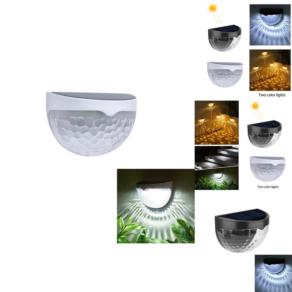 Solar Led Night Light For Outdoor Garden Wall Fence Decor Waterproof And Energy-efficient