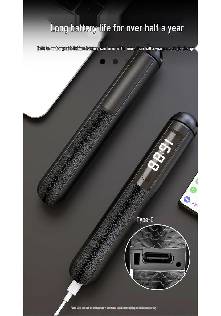 Moyue Rechargeable Smart Bluetooth Jump Rope with APP & Cordless Steel Wire Weights
