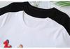 2026 Plus Size Cotton T-Shirt with Horse Patch - Short Sleeve, Round Neck, Fashionable Top for Fat Girls