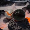 Volcano Flash Elastic Stress Relief Ball - Outdoor Decompression Toy for Kids