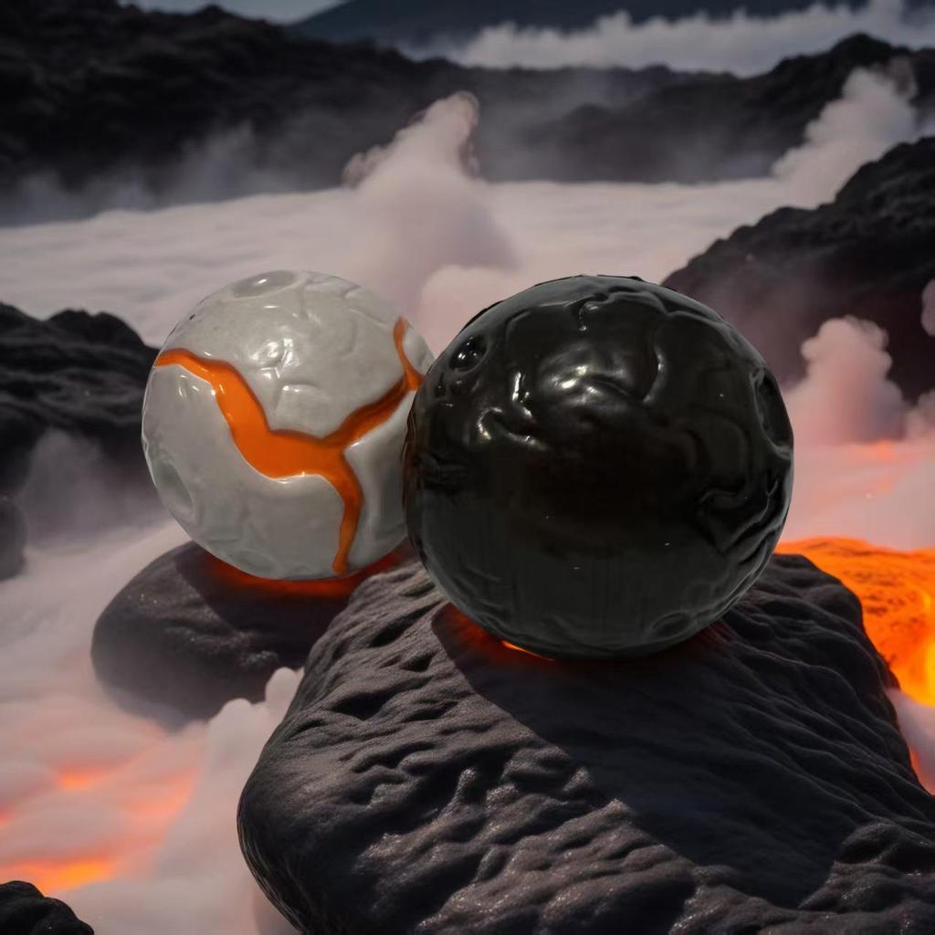 Volcano Flash Elastic Stress Relief Ball - Outdoor Decompression Toy for Kids