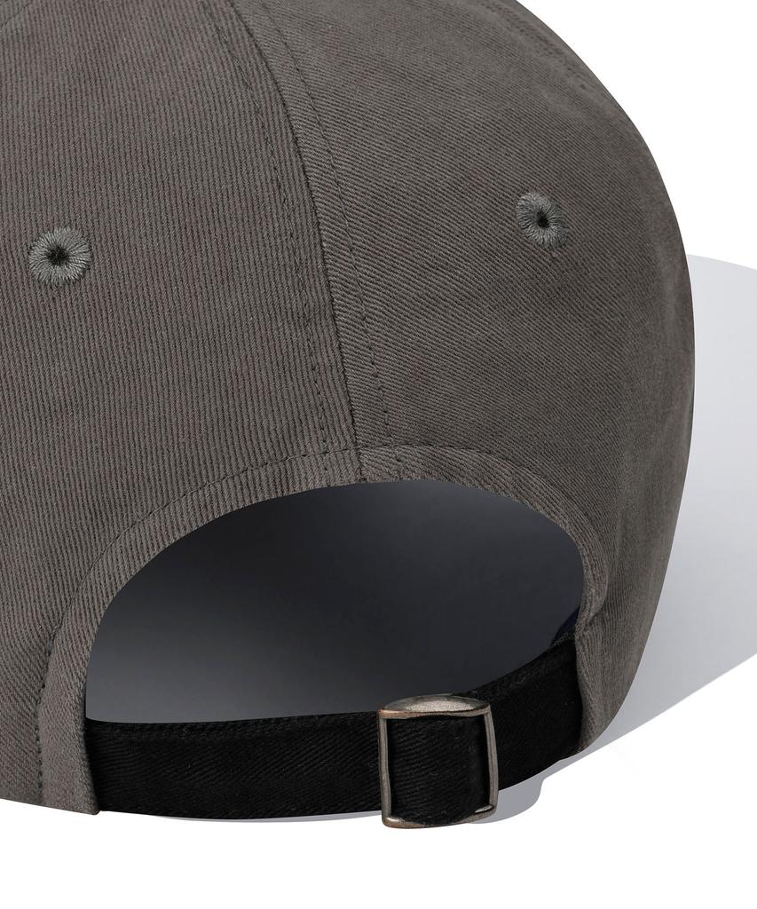 CGP Square Logo Damaged Wash Ball Cap_Charcoal