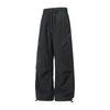 Contrasting color zipper anti-splashing tooling paratrooper pants men's autumn light outdoor split pleated casual long pants