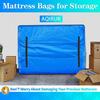 Wodoodporna Torba do Przechowywania Materaca Do Przeprowadzki i Przechowywania - Wielokrotnego Użytku Wytrzymała Torba na Materac Oxford Rozmiar Twin Full Queen King