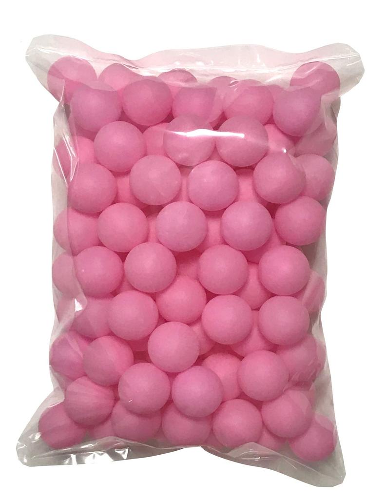 TAKASUE Ping Pong Balls for Recreation, Plastic Table Tennis Balls, Plain Pink, 100 Balls