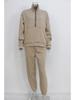 2026 Spring Women's European American Two-Piece Hoodie Fleece Casual Sports Set