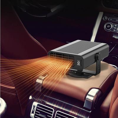 Autoheizung, schnell aufheizender Entfroster, 2-in-1-Lüfter für schnelles Aufheizen und Kühlen, Steckdose für Zigarettenanzünder, 12-V-Auto-Windschutzscheibenlüfter