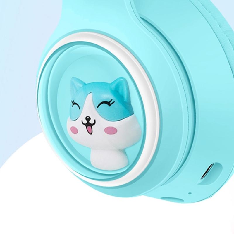 Wireless Headset Sports Bluetooth-compatible Headset Foldable Noise Canceling Headset for Travel Office Cellphone PC