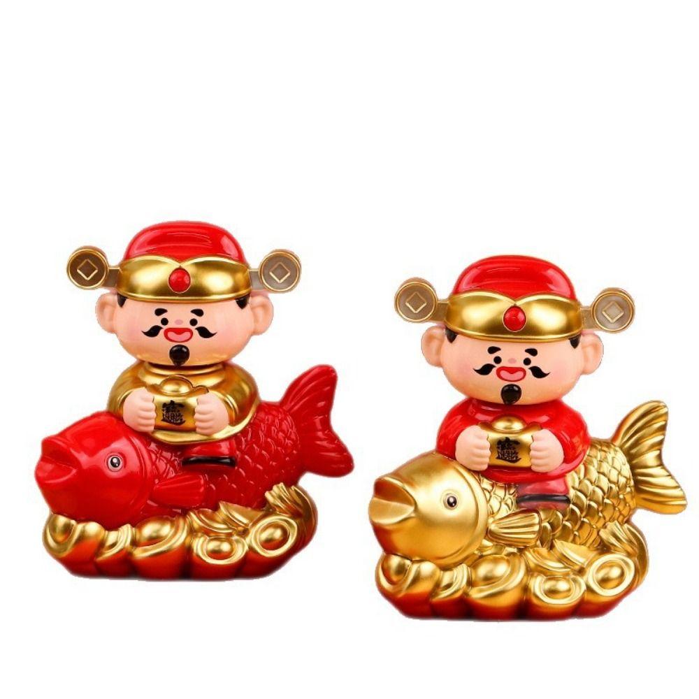 Yuanbao Design Nodding God of Wealth Ornament Automatic Nodding Car Ornaments Car Gift