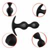 Butt Plug Silicone Anal Beads Dilator Metal Ball Inside Prostate Massager Anus Trainer Couple Adult Anal Toys Butt Plug Sex Toy For Men Women Pleasure