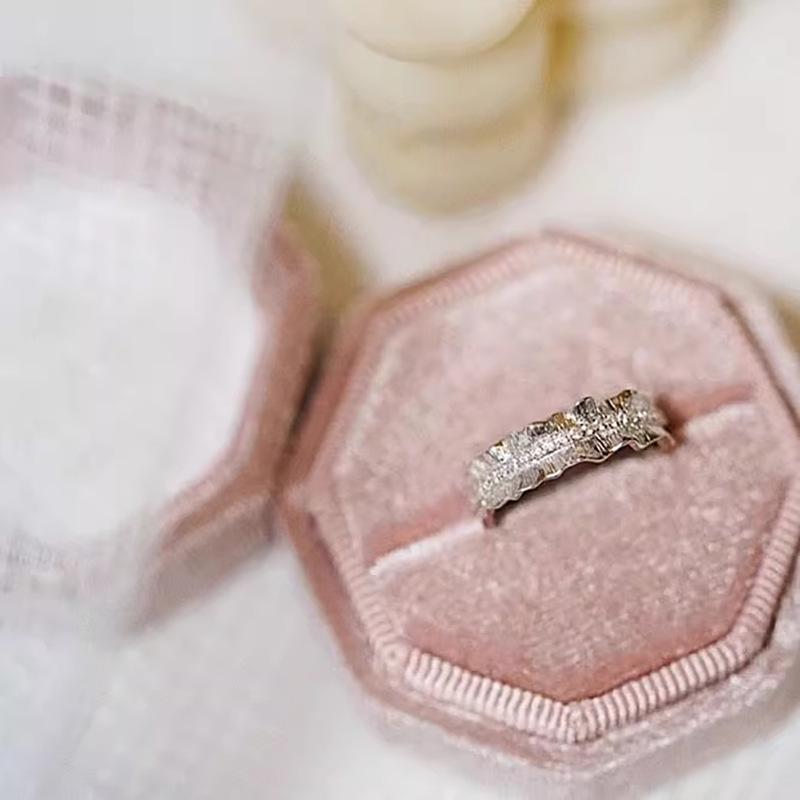 

S925 Sterling Silver Versatile Pearl & Diamond Ring US 8