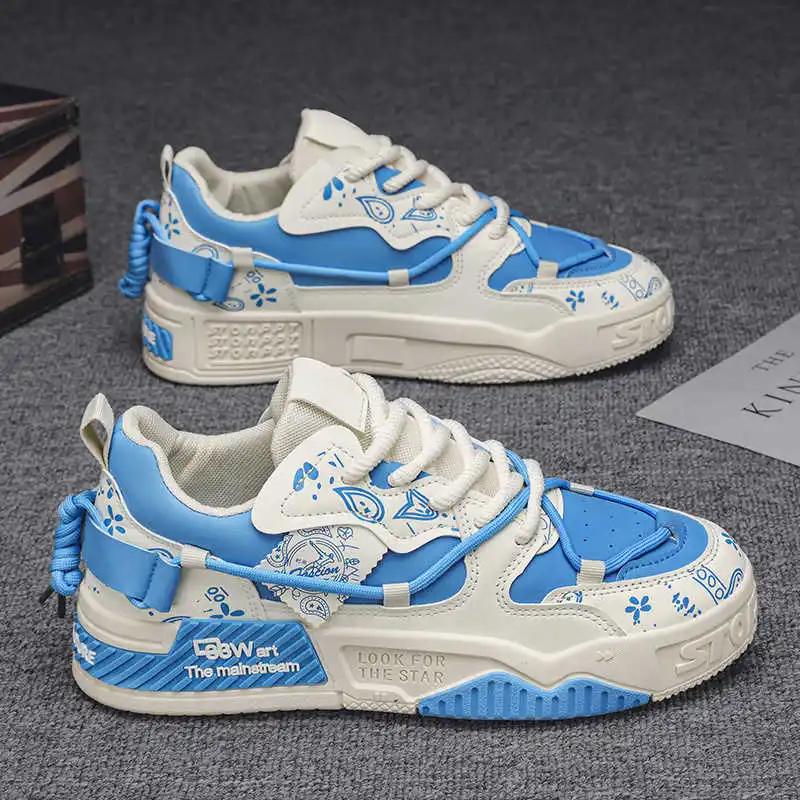 Thick Heel White Skate Vulcanize Name Brand Sneakers Comfortable Woman Shoes Sport Play Lowest Price Caregiver Factory