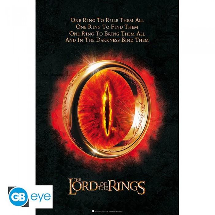 The Lord Of The Rings One Ring Poster Black/Gold/Multicolour Extra