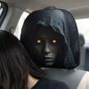 2Pcs Elastic Spooky Face Auto Headrest Sleeve Soft Comfortable Auto Headrest Wrap  Travel