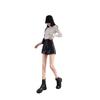 High-Waisted Leather Shorts for Women - 2026 New Style A-Line Slim Fit PU Wide-Leg Bootcut (Autumn/Winter) In Black