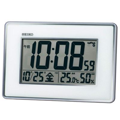 Wall Table Radio High Humidity Silver Body SQ443S Clock, Clock, Clock, Wave, Digital, Precision, Temperature, Display, Metallic, Size
