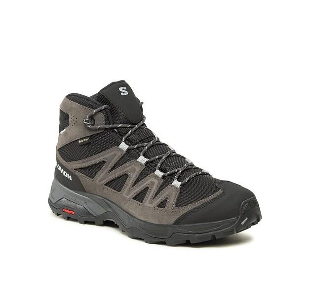 

Треккинговая обувь Salomon Trekkingi X Ward Leather Mid GORE-TEX L47181700 Szary