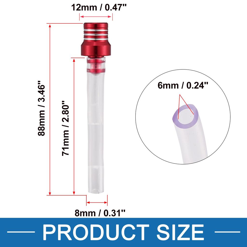 A ABSOPRO ATV Dirt Bike Motorcycle Transparent Gas Fuel Tank Cap Cover Air Vent